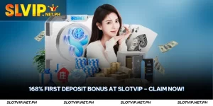 168% First Deposit Bonus at SLOTVIP – Claim Now! 1 168% first deposit bonus at slotvip
