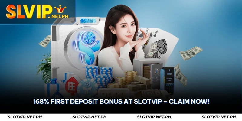 168% first deposit bonus at slotvip