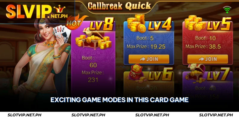Callbreak Quick JILI – South Asia Card Game at SLOTVIP 2 exciting game modes in this card game